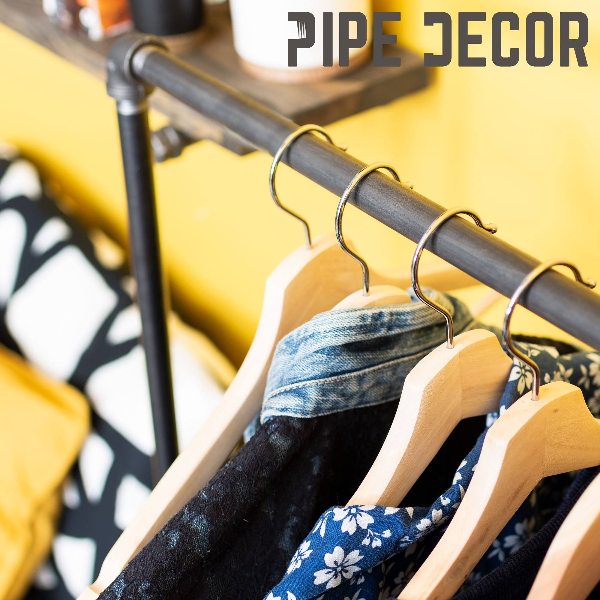 Freestanding Clothing Rack by Pipe Decor