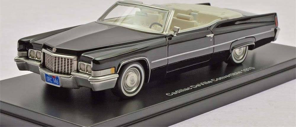 Diecast Car - Cadillac DeVille Convertible, Black, RHD