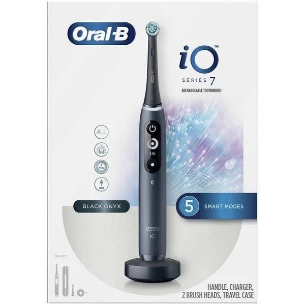 Oral-B IO Series 7 Toothbrush, Rechargeable, Black Onyx