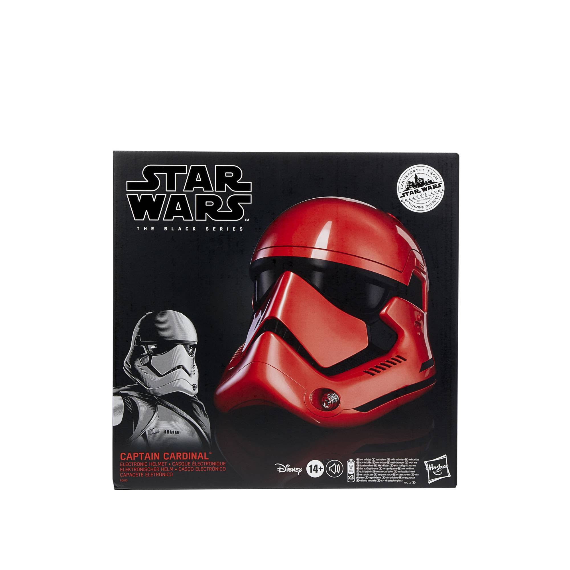 Star Wars The Black Series Galaxy's Edge Captain Cardinal Electronic Helmet
