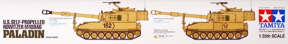Tamiya 1/35 M109A6 Paladin US Self-Propelled Howitzer