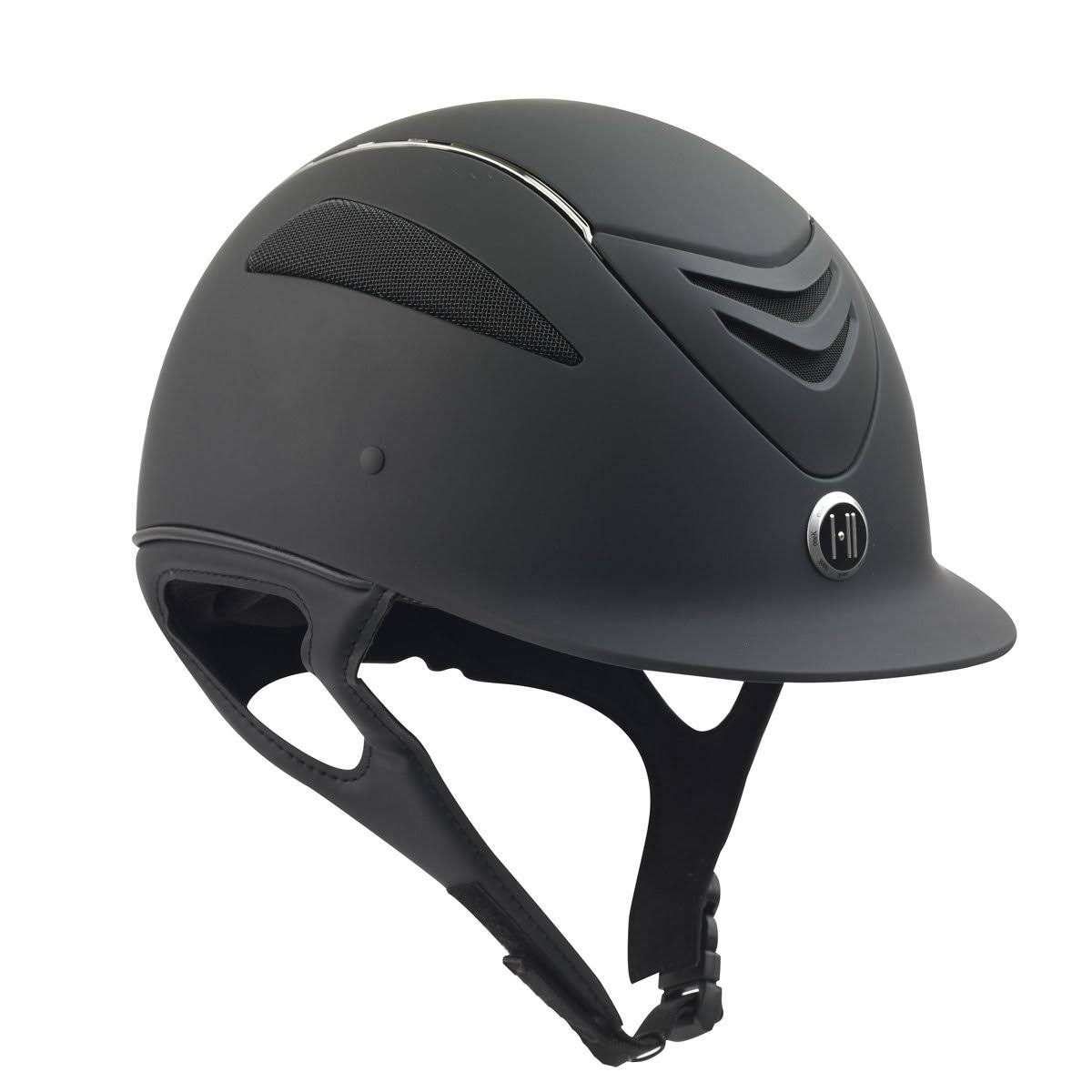 One K Defender Chrome Stripe Helmet, Black Matte