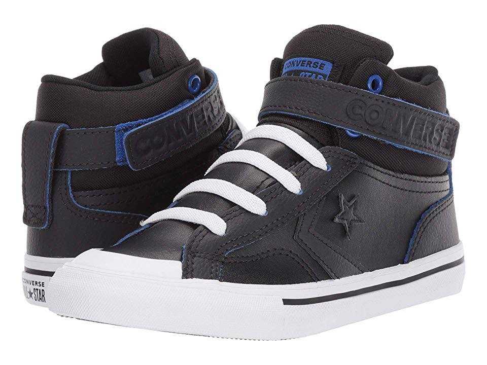 Converse Pro Blaze Strap Hi Kids& Shoes Black-Hyper Royal 666049c