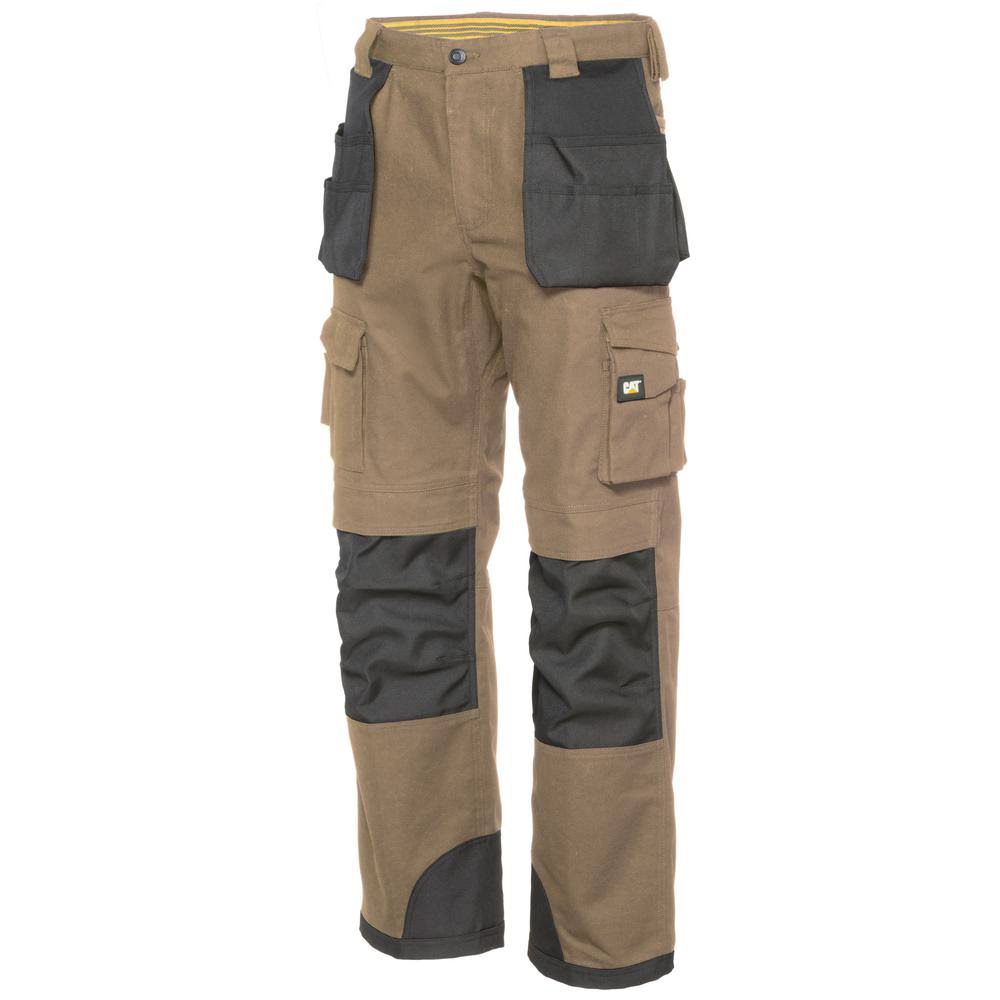 Caterpillar Men's Trademark Work Pant, C172-016-40/30, Dark Sand