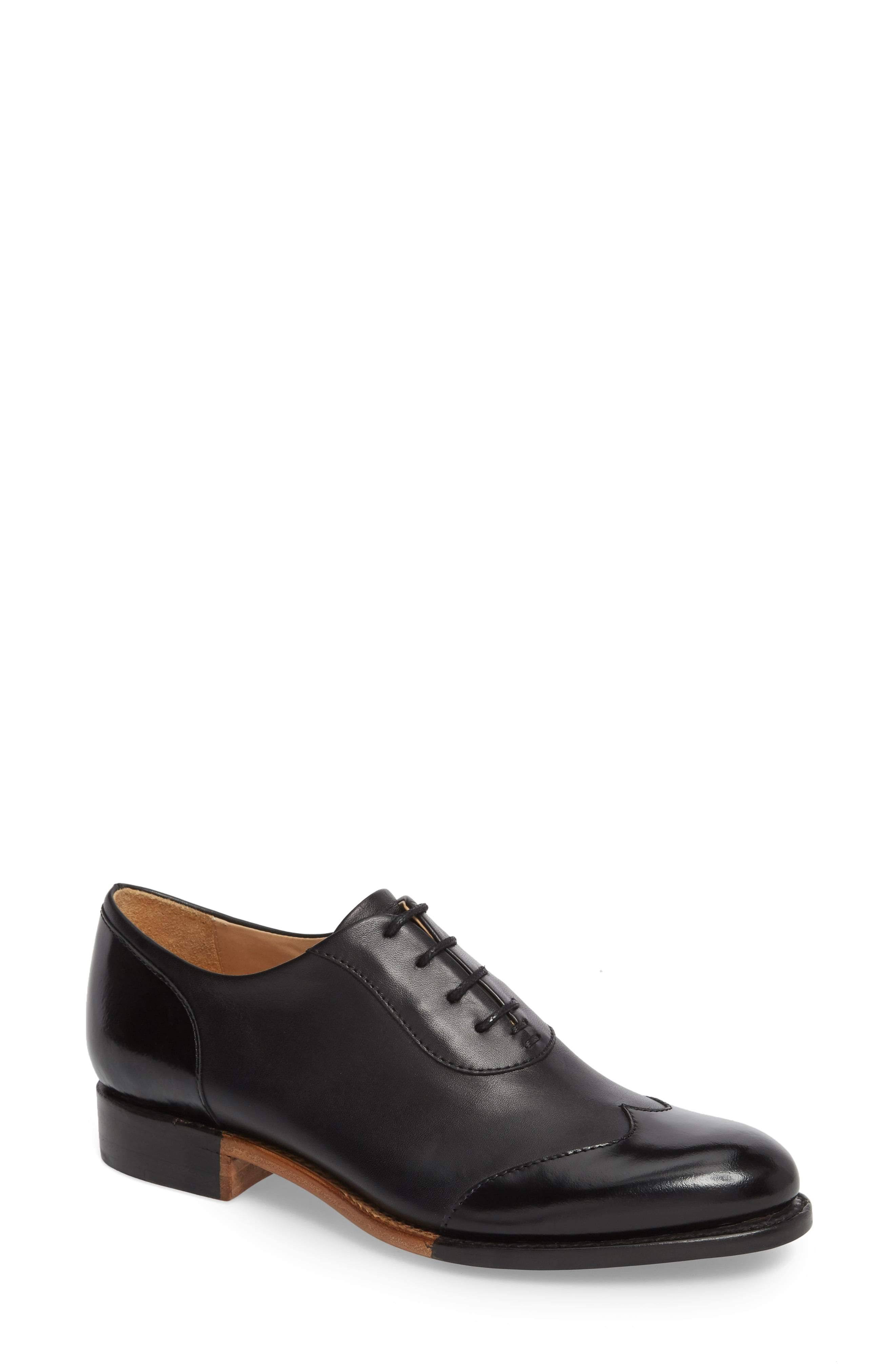 The Office of Angela Scott Mr. Evans Wingtip Oxford - Black - Oxfords