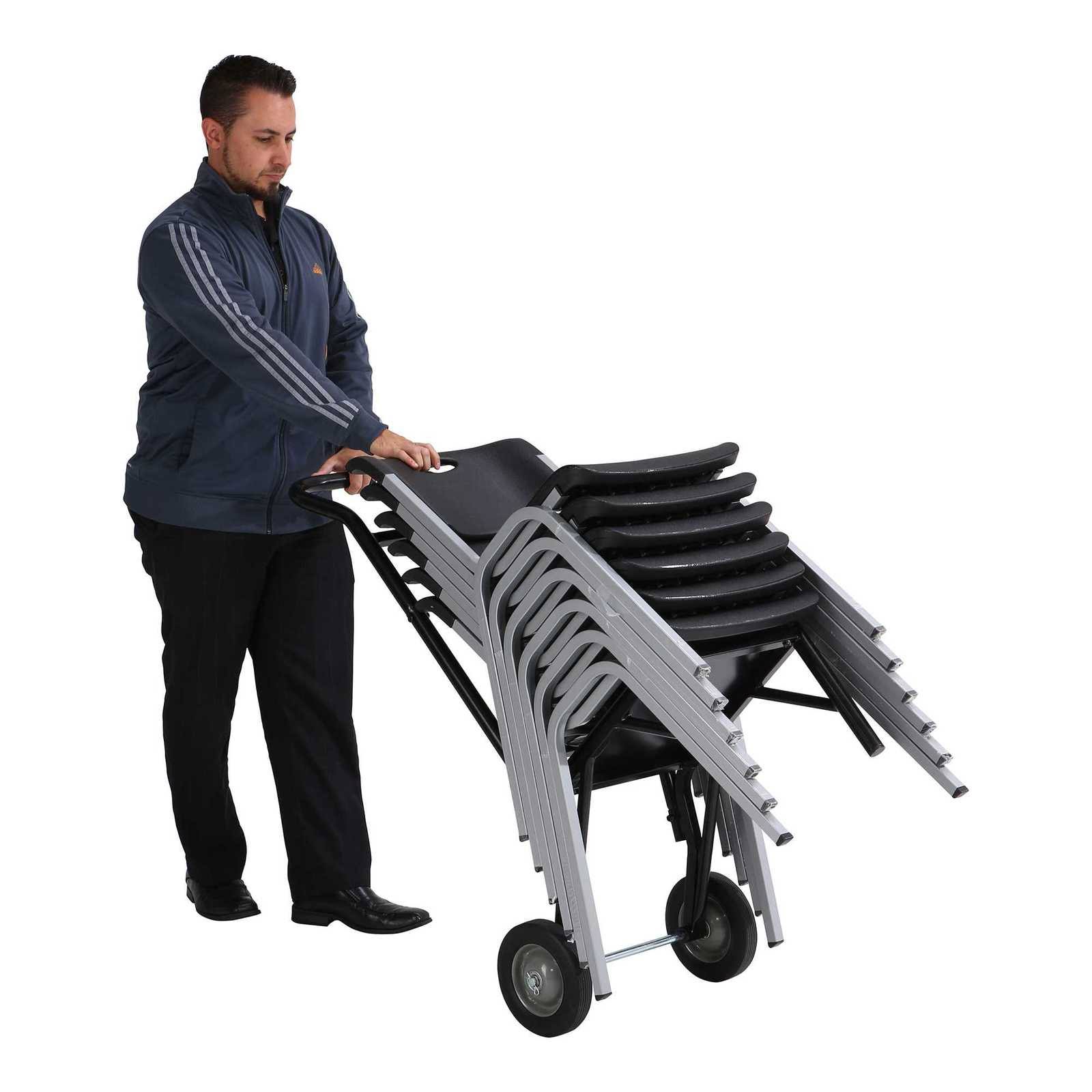 Lifetime 80527 Black Stacking Chair Dolly