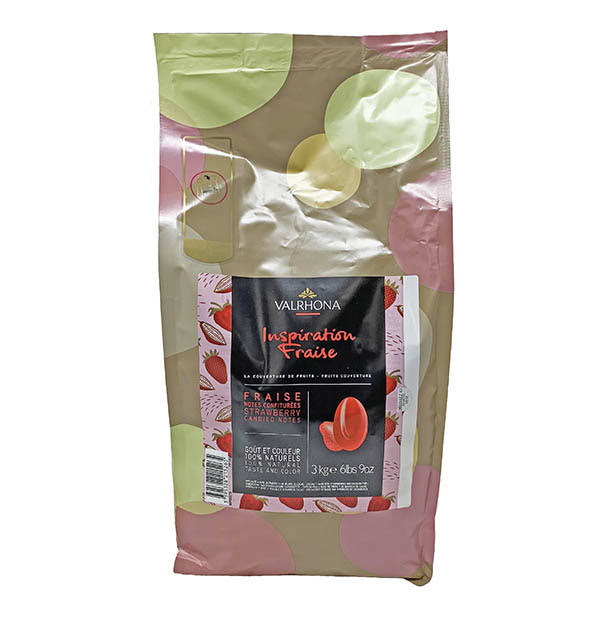 Valrhona Chocolate Inspiration Strawberry Les Feves 3 Kilograms
