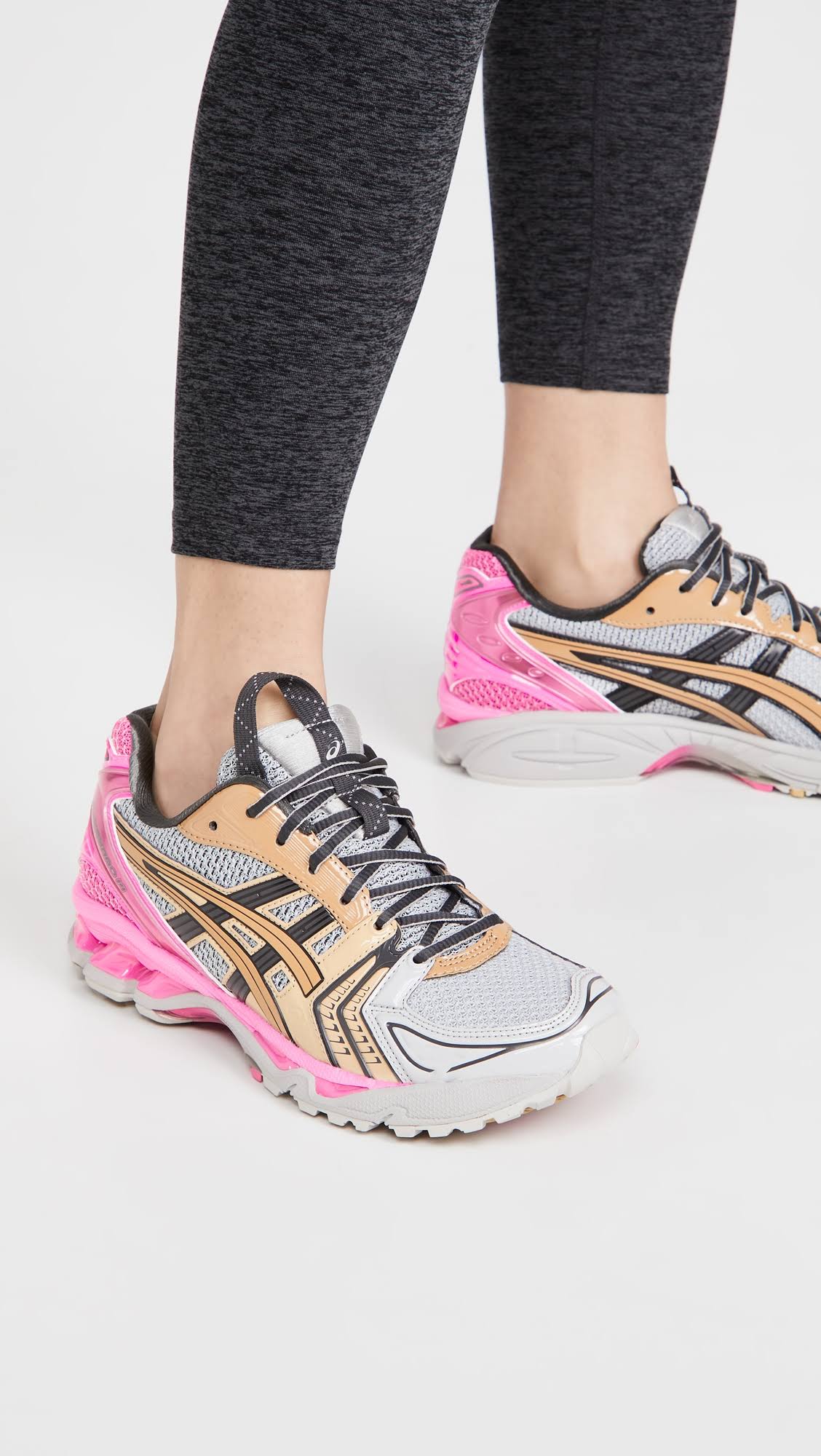 Asics Grey and Pink UB1-S Gel-Kayano 14 Sneakers