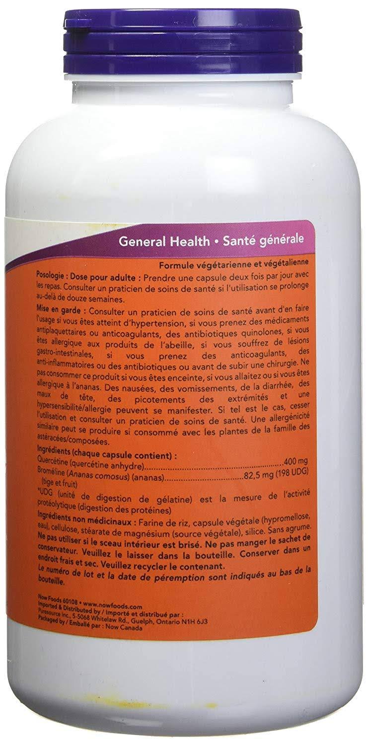 Now Quercetin with Bromelain 240 Veggie Caps