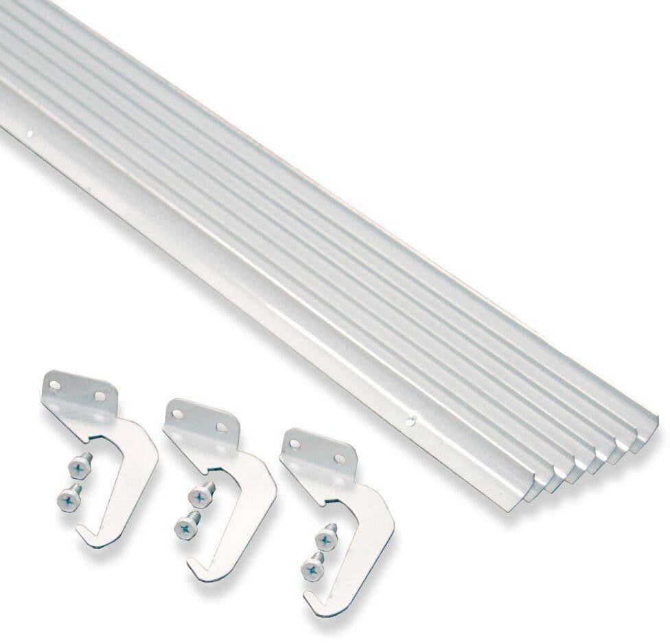 Rainhandler Gutter Replacement 3X 5 ft. Self Cleaning Aluminum White
