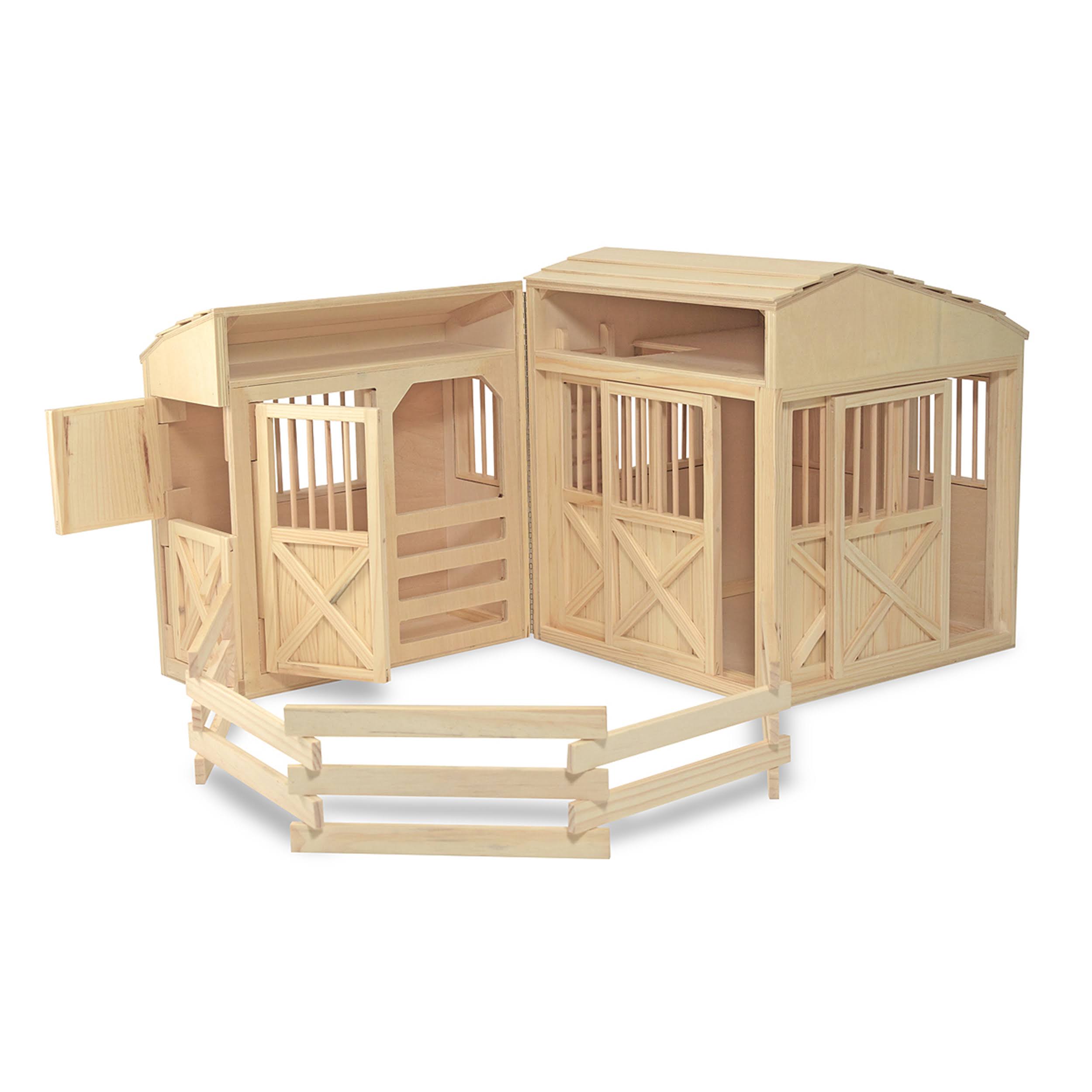 Melissa u0026 Doug - Folding Horse Stable