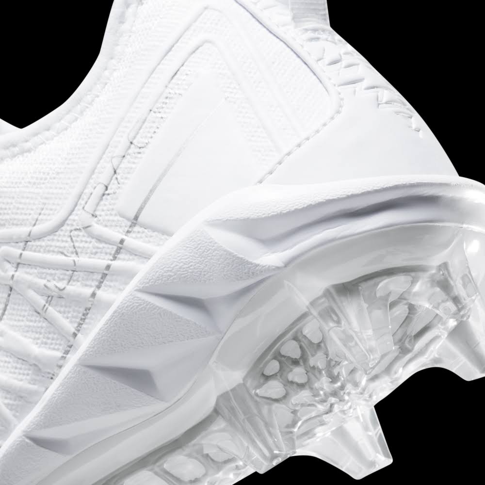 Nike Alpha Huarache 7 Pro Lacrosse Cleats, Men's, White