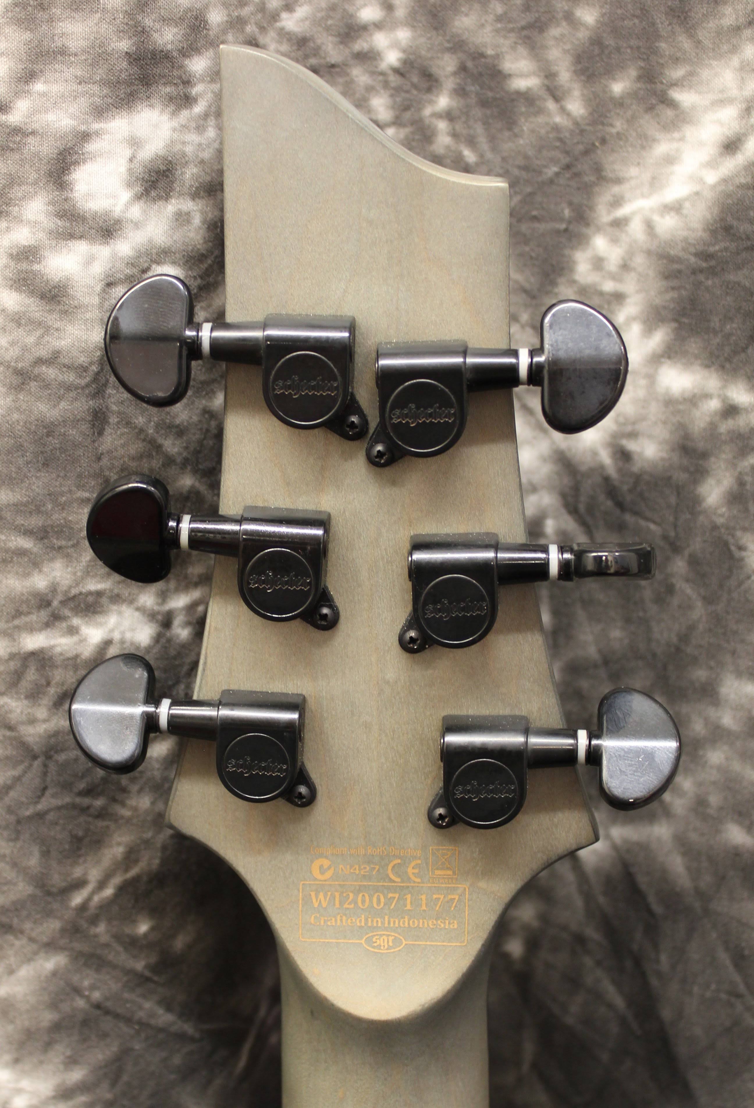 Schecter 2451 Omen Elite 6 Guitar, Rosewood Fretboard, Charcoal Finish