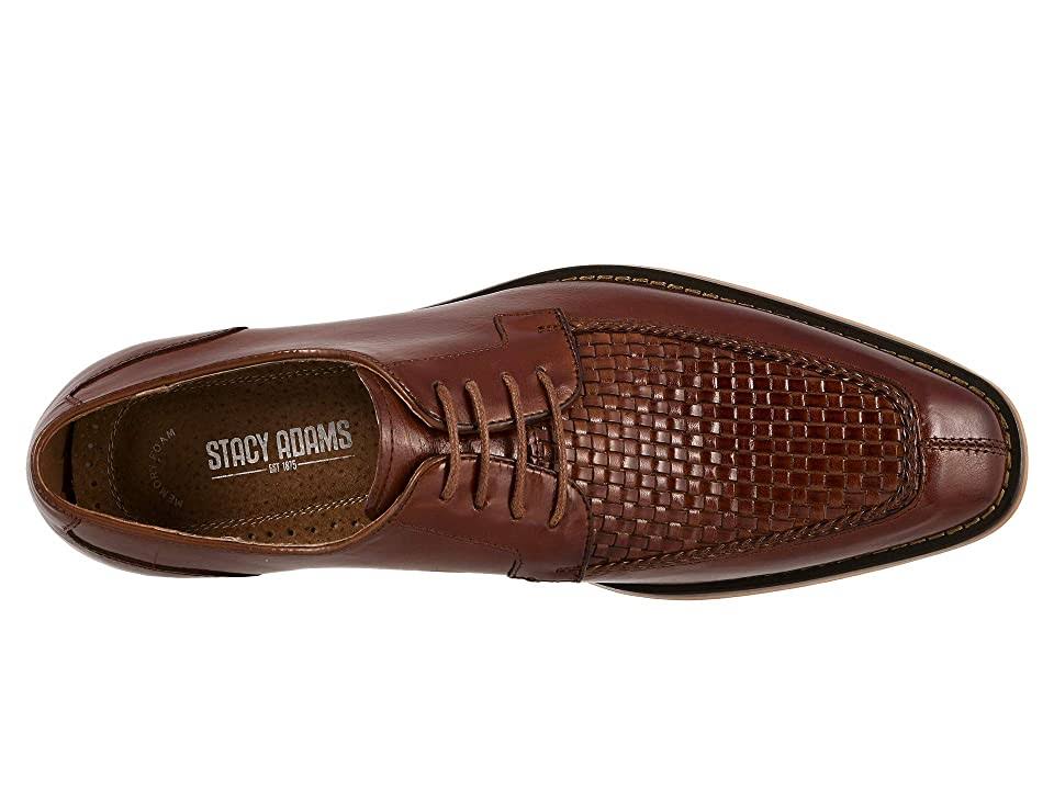 Stacy Adams Winthrop Moc Toe Woven Oxford Shoes Cognac 25242-221 - 9