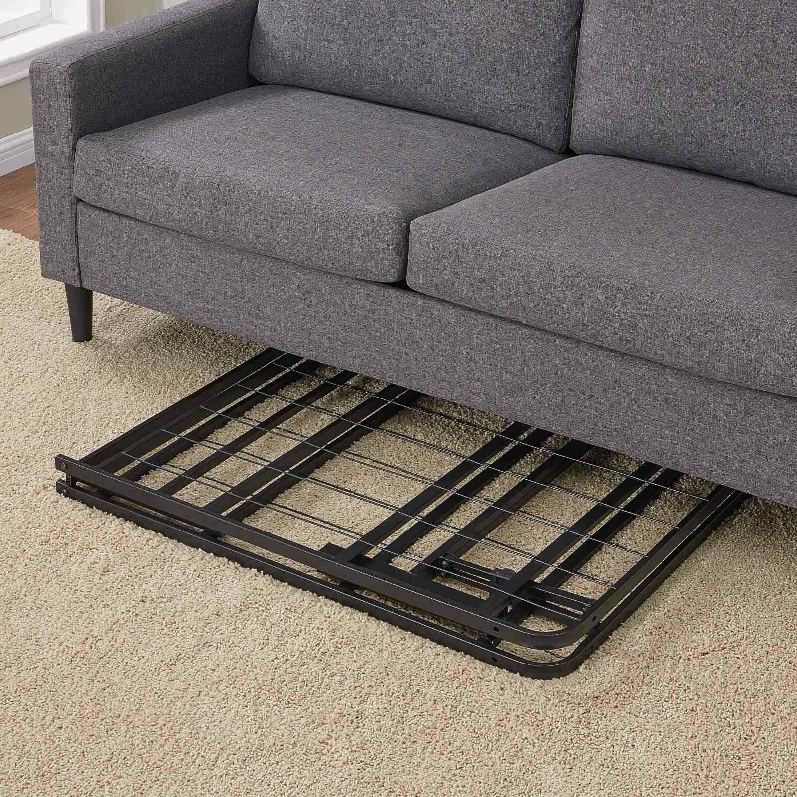 Mainstays 18 inch High Profile Foldable Steel Bed Frame, Powder-Coated Steel, Size: Twin, Black