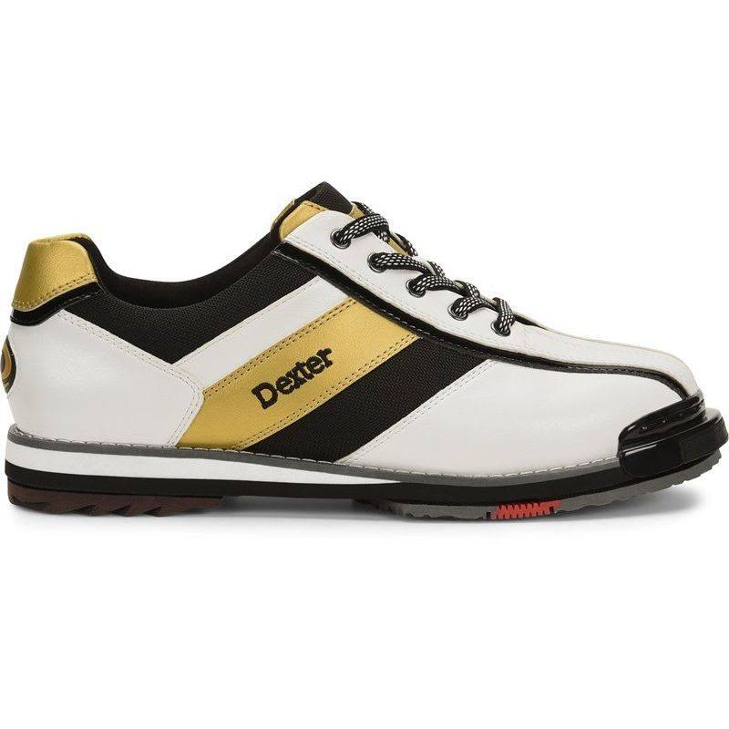 Dexter Mens SST 8 Pro Bowling Shoes- White/Black/Gold