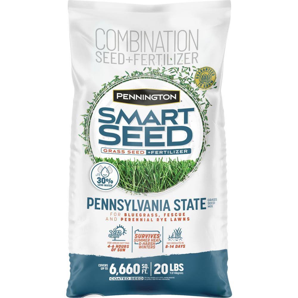 Pennington Smart Seed 20 lbs. Pennsylvania State Grass Seed and Fertilizer