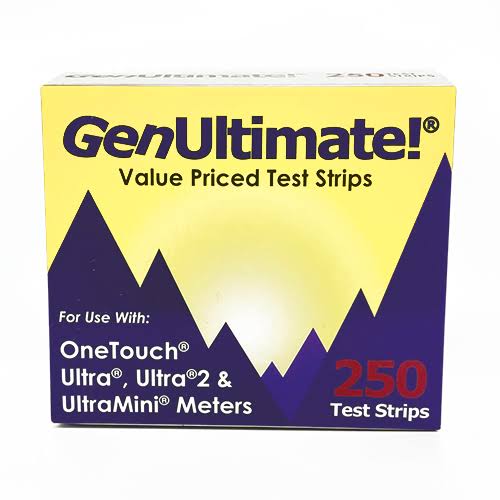 GenUltimate Blood Glucose Test Strips 250ct