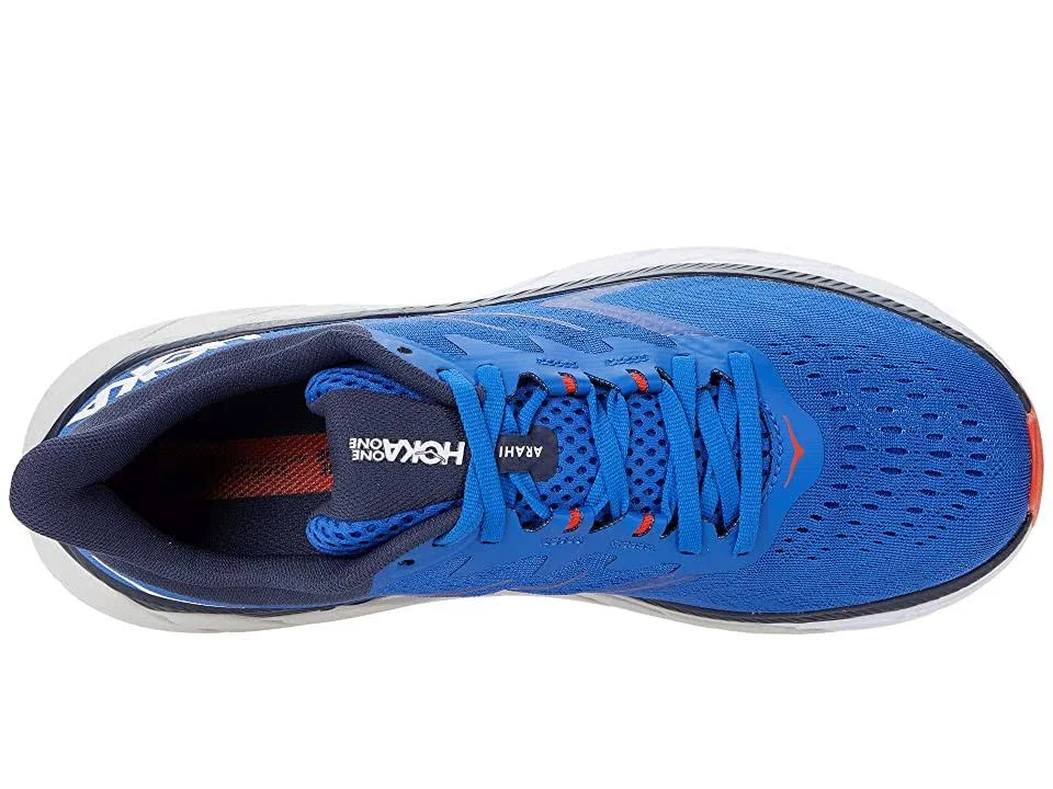 Hoka One One Men's Arahi 5 Shoe - 9.5 - Turkish Sea / White