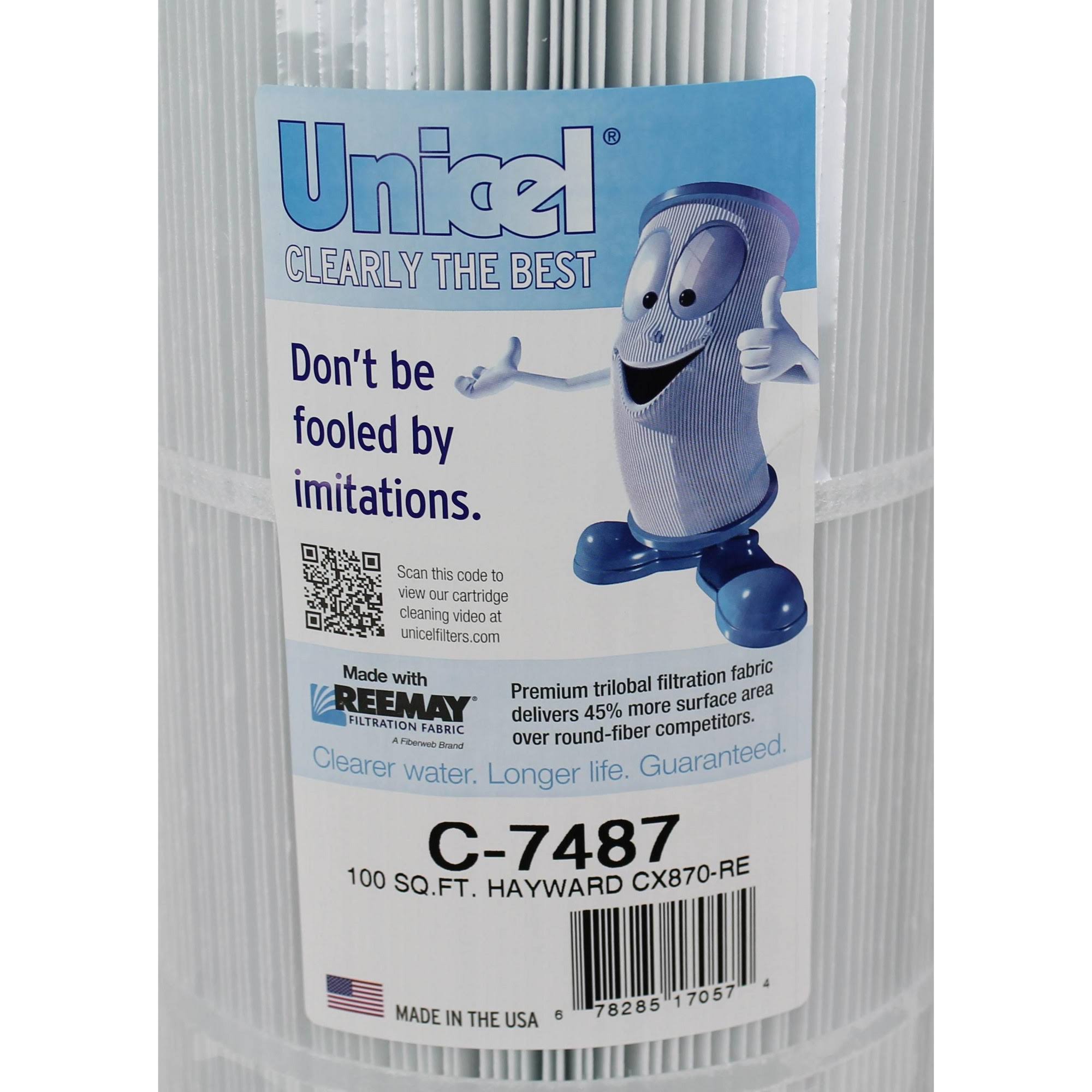 Unicel C-7487 Swimming Pool 100 Sq. ft. Replacement Filter Cartridge (4 Pack)