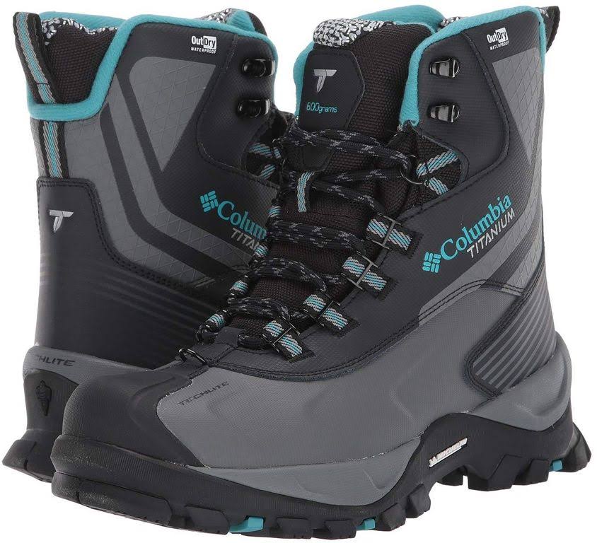 Columbia Women's Powderhouse Titanium Omni-Heat 3D Outdry (10.5 Black/Pacific Rim)