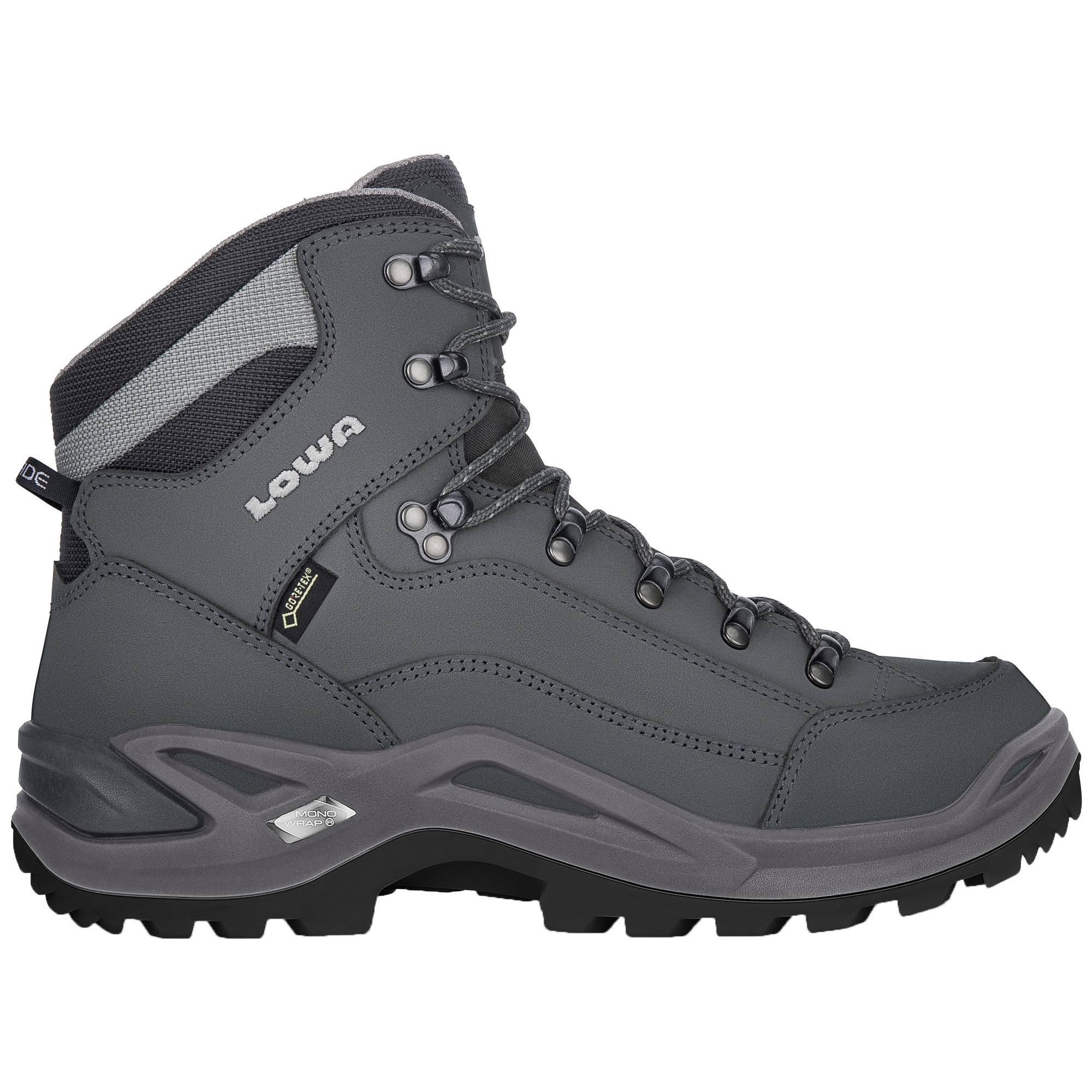 Lowa Renegade GTX Mid Hiking Boot - Men&s Graphite/Light Grey, 14.0