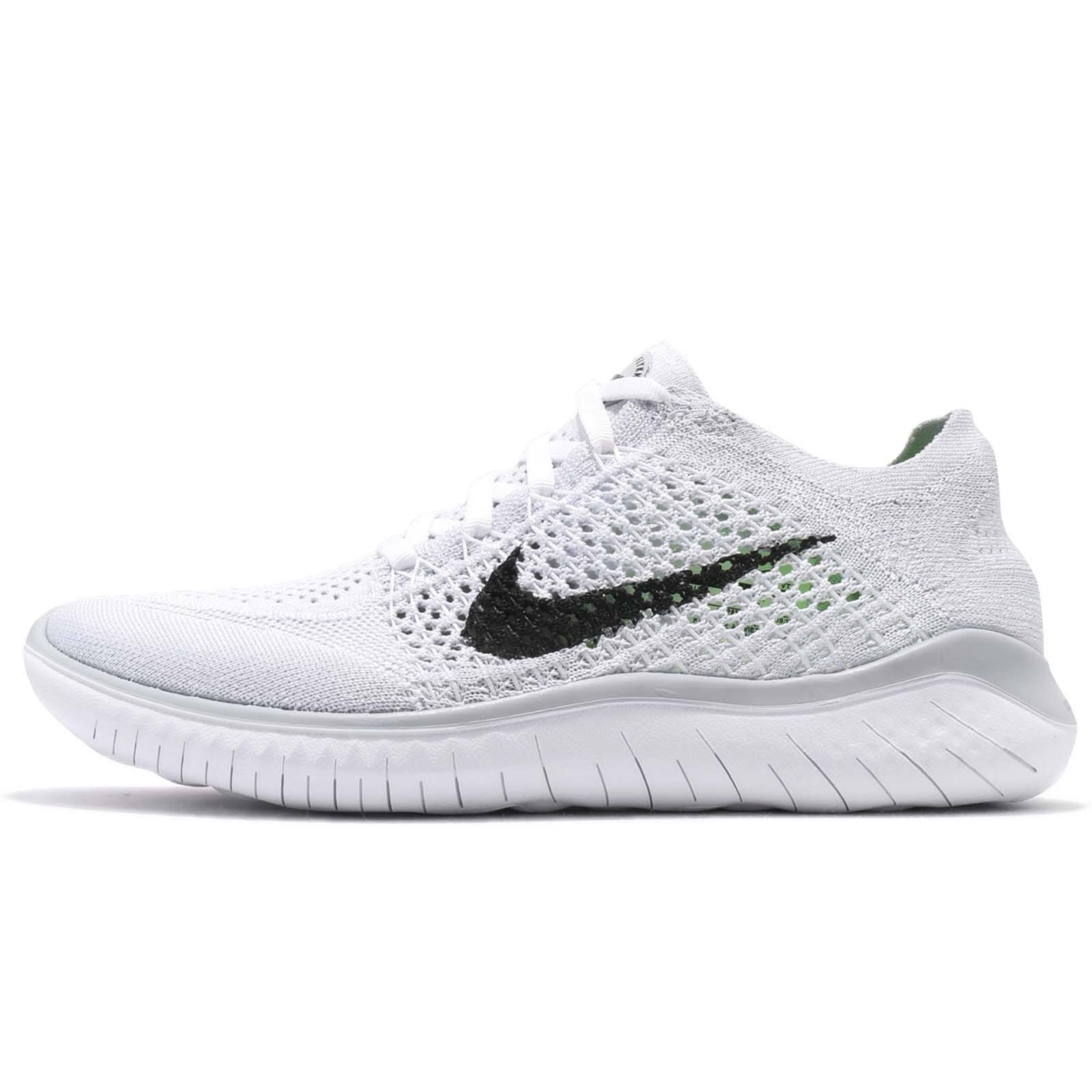 Nike Women's Free RN Flyknit 2018 Running Shoes, White