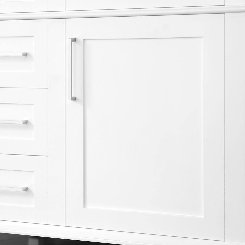 Home Decorators Collection Sonoma 36 in. W x 22 in. D Bath Vanity in White with Carrara Marble Top with White Sinks