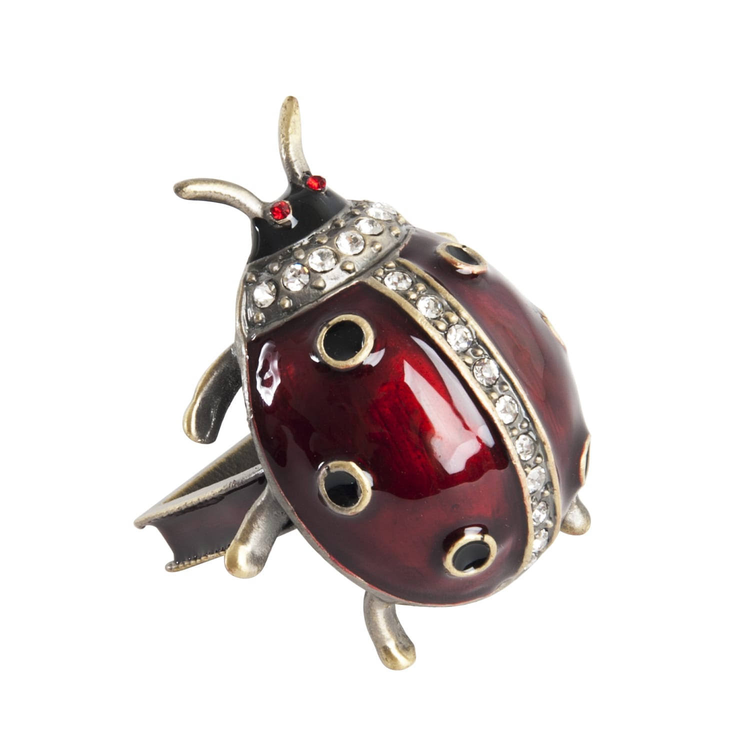 Saro Ladybug Napkin Ring - Set of 4