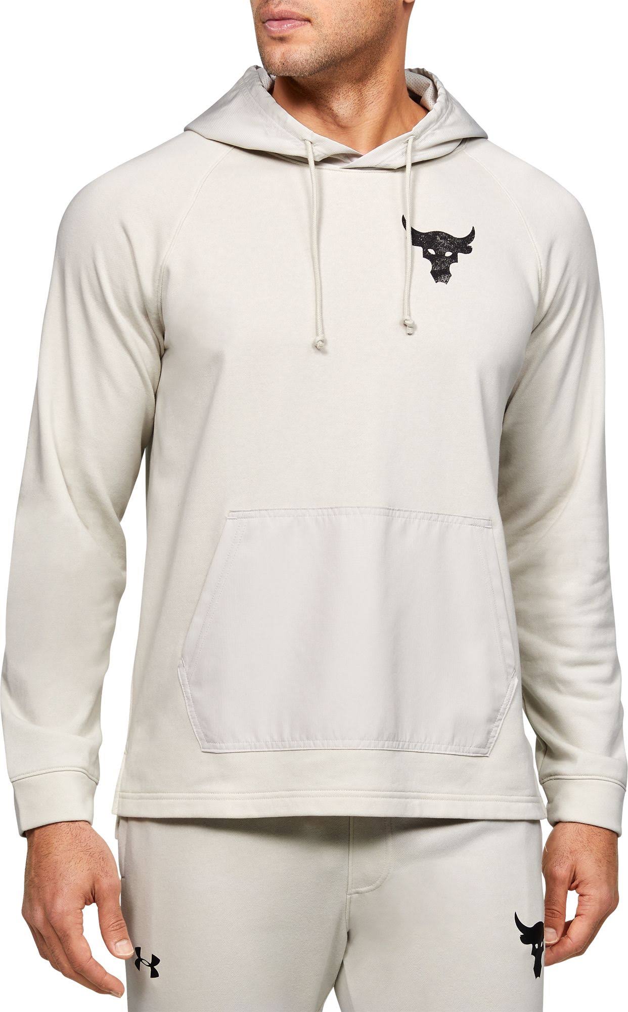 Under Armour Project Rock Terry Hoodie - Summit White, LG