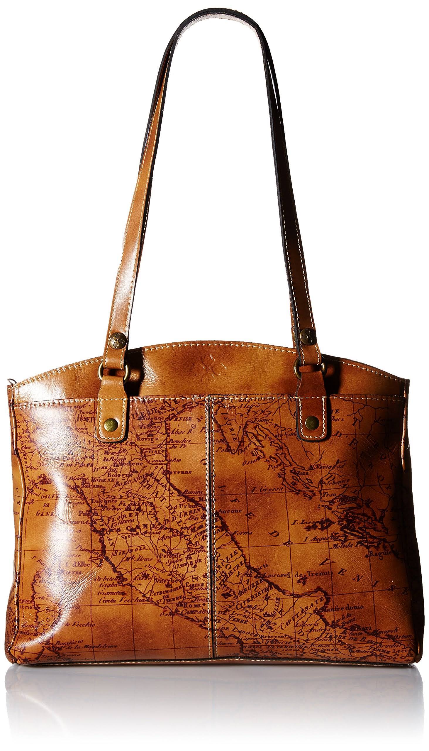 Patricia Nash Poppy Top Zip Map Tote