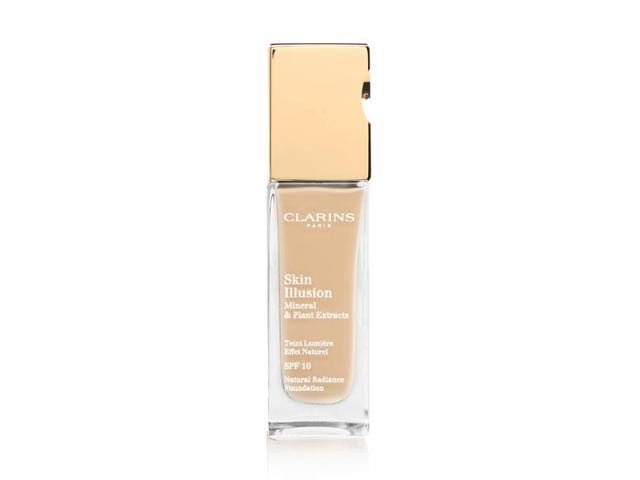 Clarins Skin Illusion Natural Radiance Foundation, SPF 10, Beige 107 - 30 ml bottle