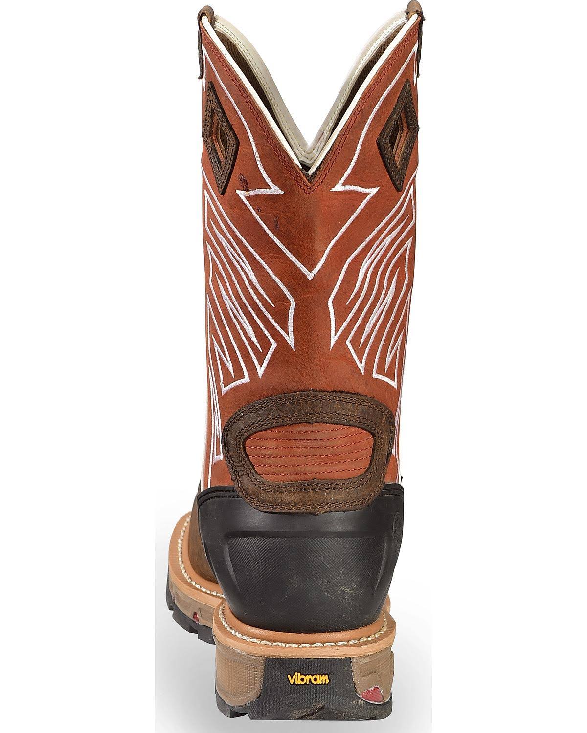 Justin Men's Roughneck Chestnut Waterproof Steel Toe Work Boots WK2115