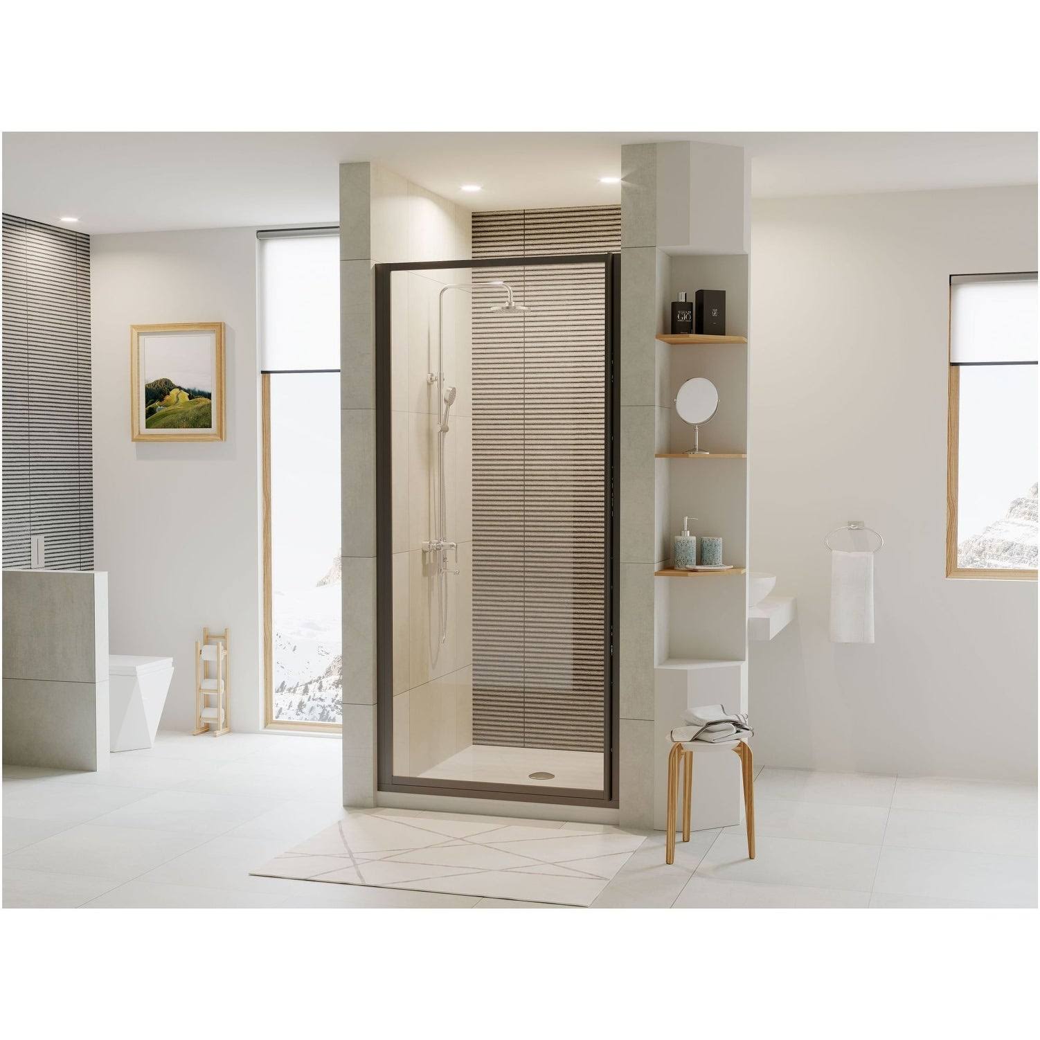 Coastal Shower Doors L30.69-C Legend Series 30x22 x 68x22 Framed Hinge Shower Door W Chrome