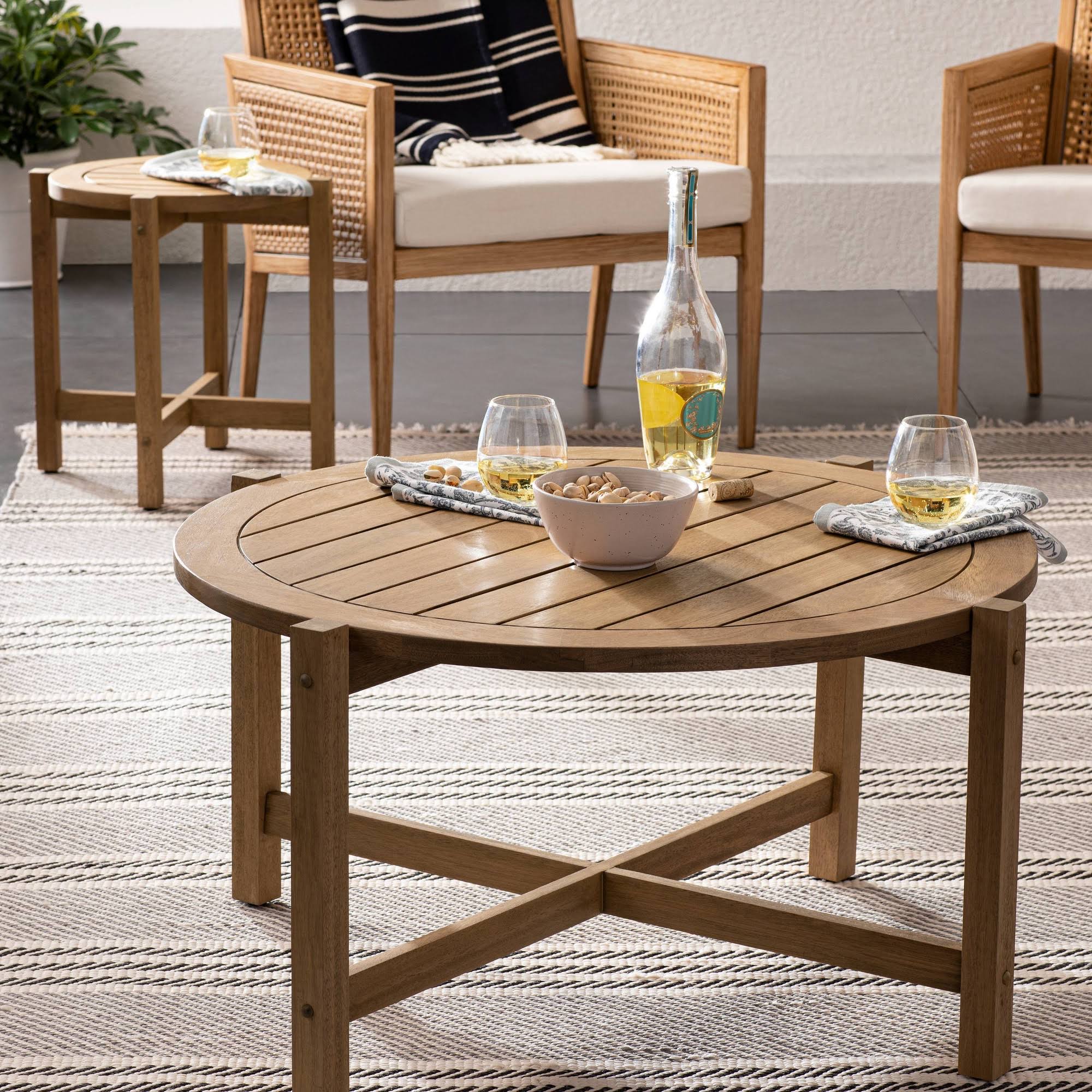Bluffdale Wood Patio Coffee Table - Threshold Designed with Studio McGee