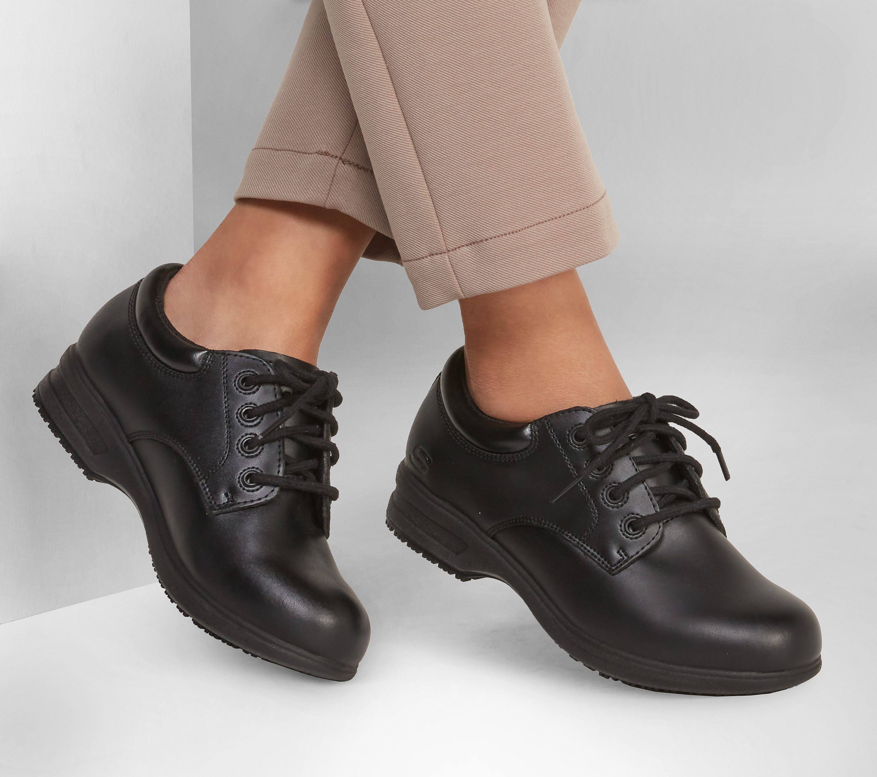 Skechers Women's Work Caviar II SR, Black