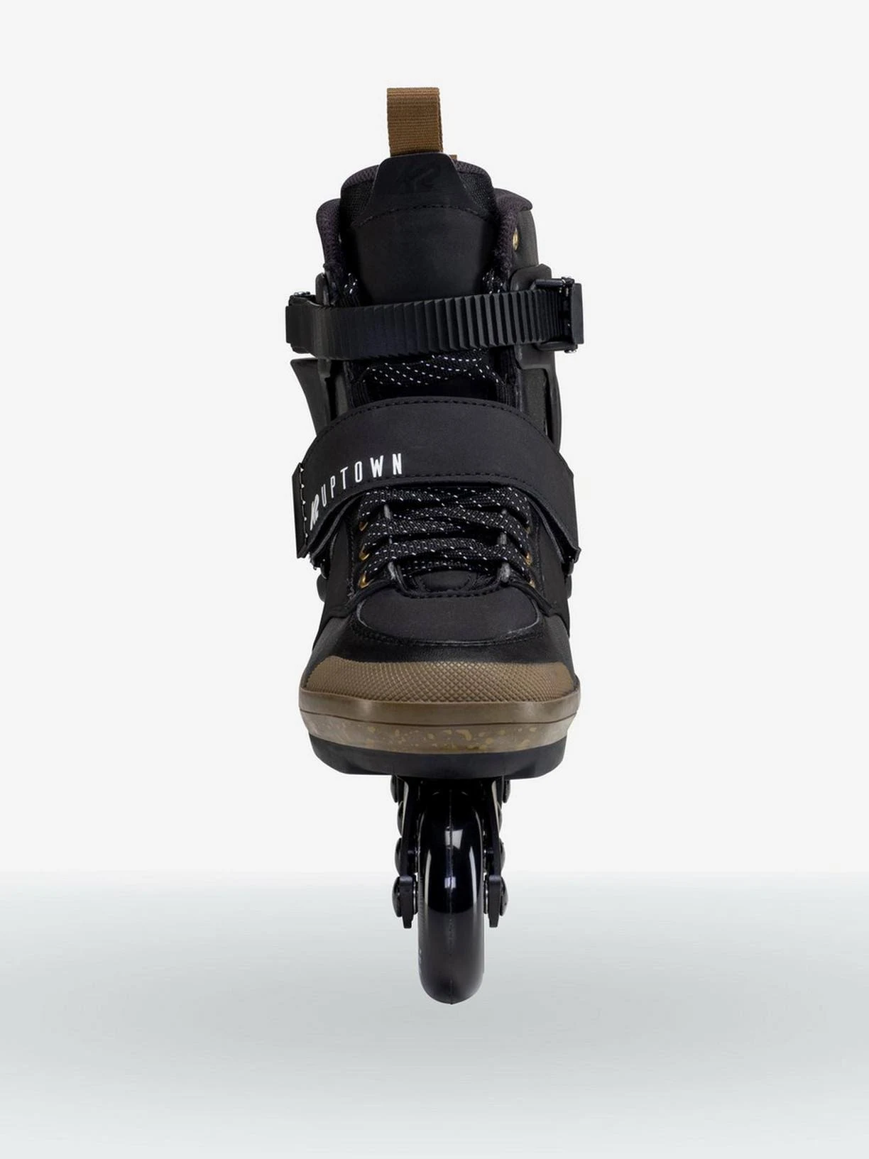 K2 Uptown Mens Urban Inline Skates, Black/Gold / 8.5