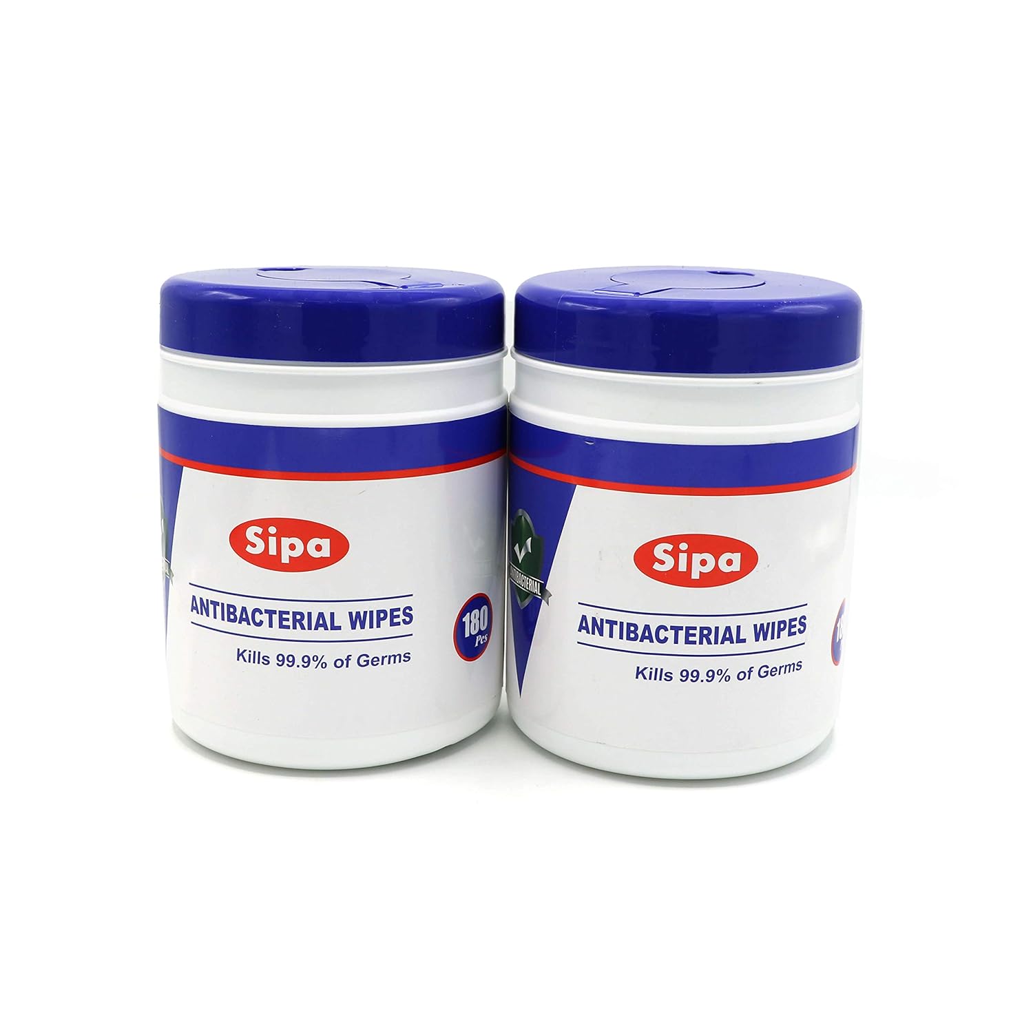 SIPA Hand Sanitizing Wipes 180 WIPES CANISTER (PACK OF 2)