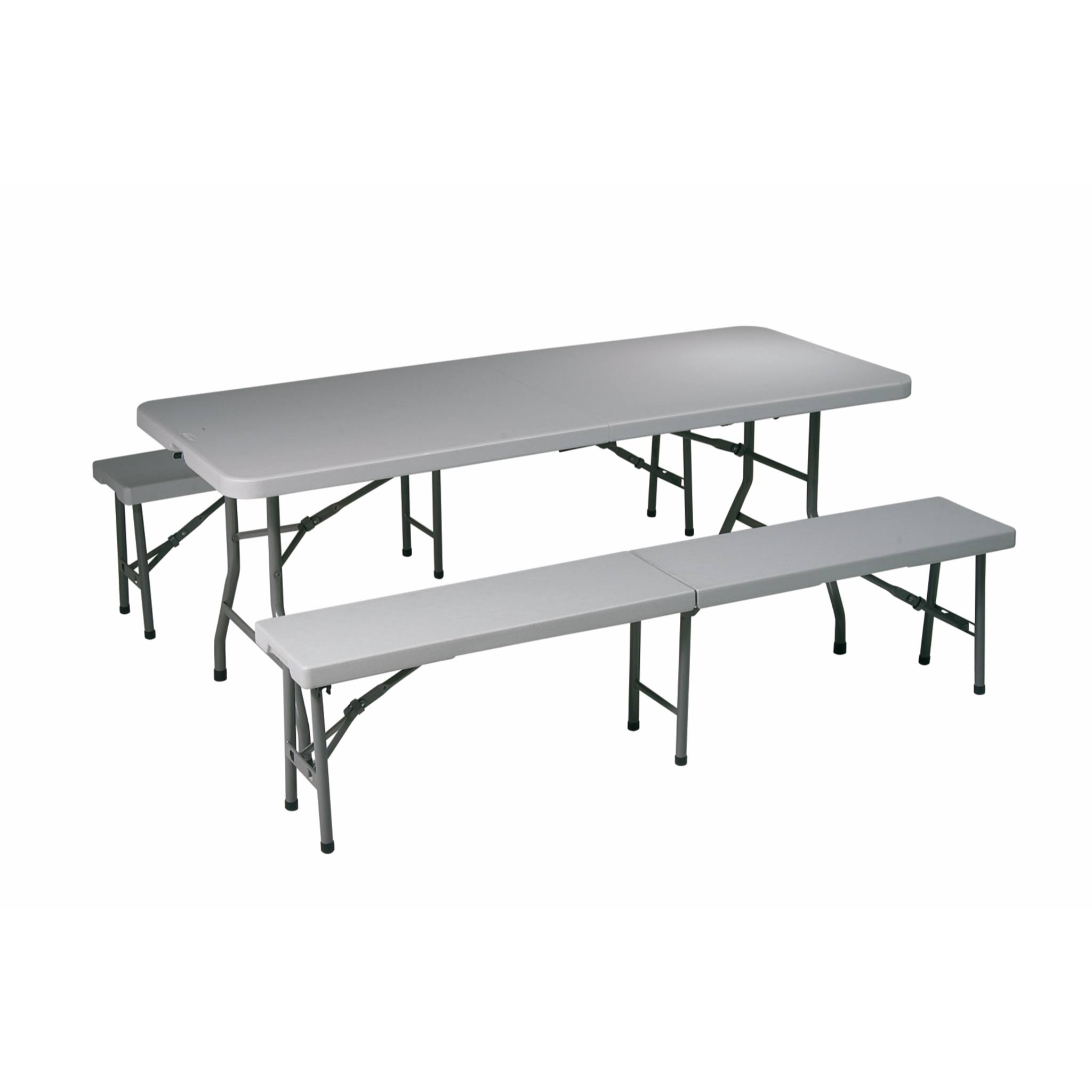Office Star 3 Piece Folding Table and Bench Set