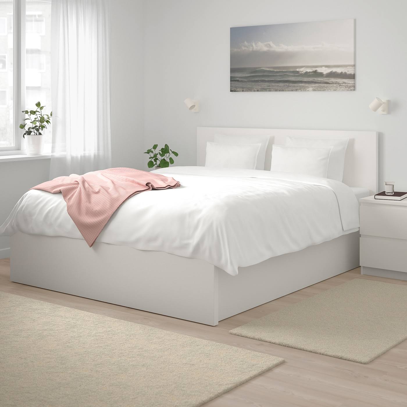 IKEA - Malm Storage Bed, White, Full/Double