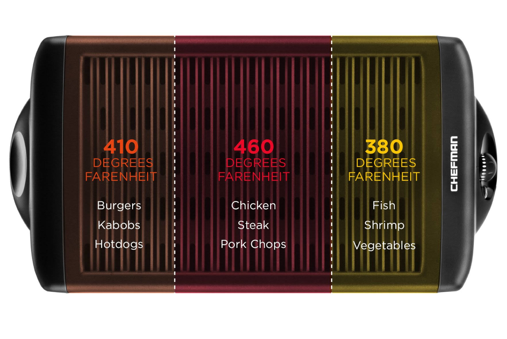 Chefman - Electric Smokeless Indoor Grill with Nonstick Coating - Black