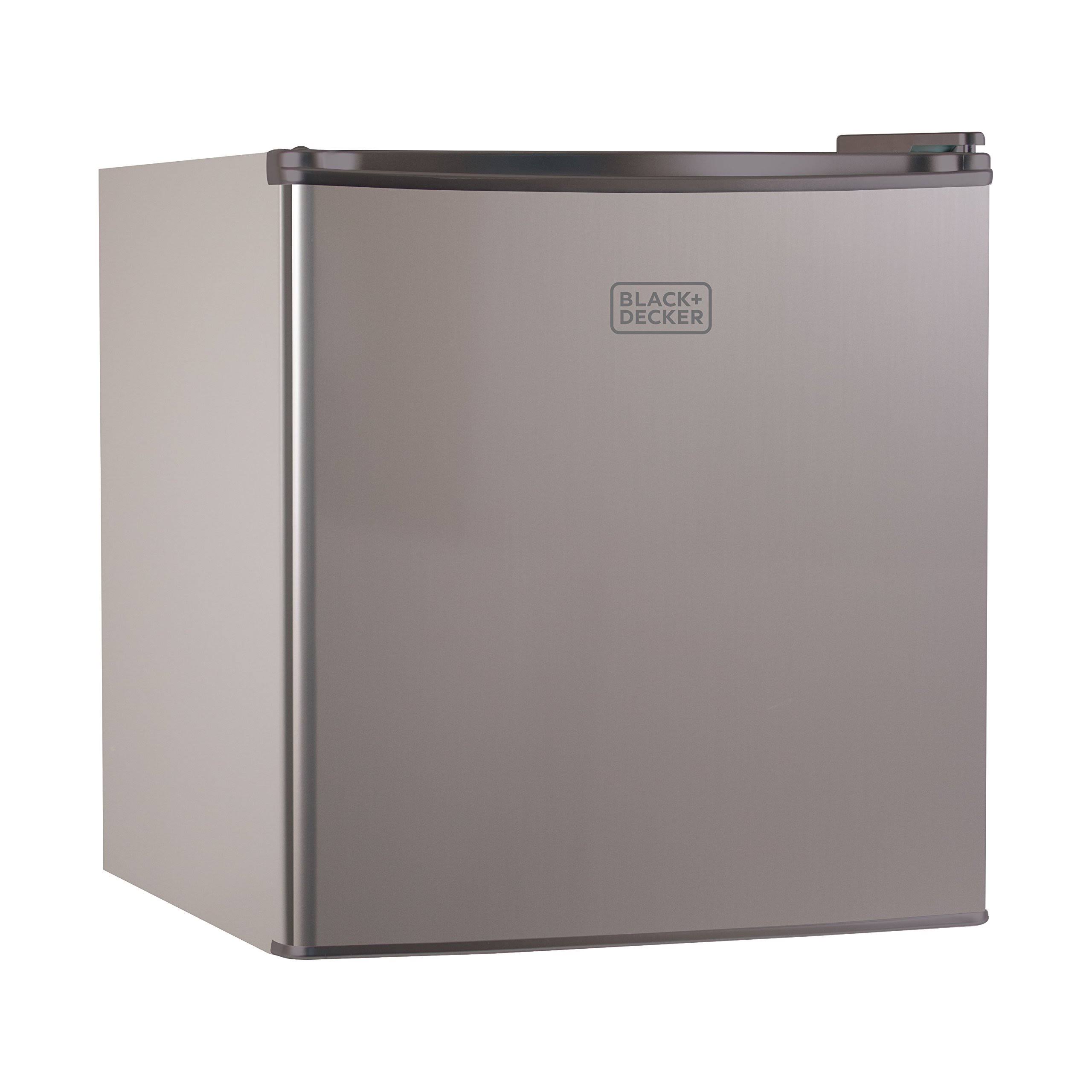 Black u0026 Decker Compact Fridge - 1.7 cu ft - Black Silver