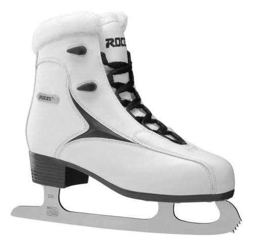 Roces Women's RFG Glamour Fur Figure Ice Skate Superior Italian 450540 00012, Size: 6, White