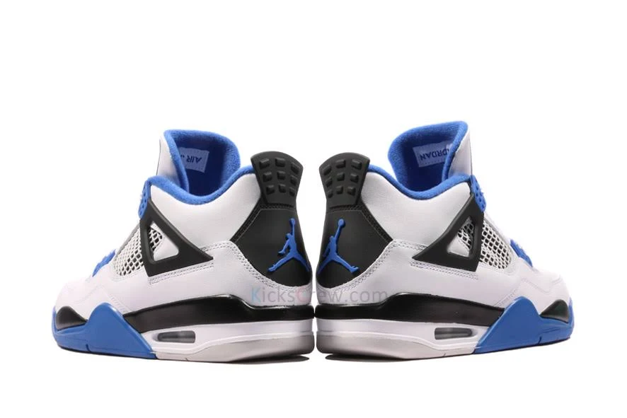Air Jordan 4 Retro &Motorsports& Mens Sneakers In White - Size 7.0
