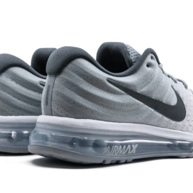 Nike Air Max 2017 - Mens Running Shoes White/Dark Grey/Wolf Grey