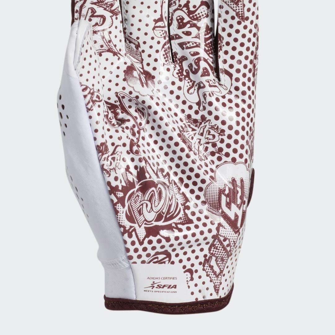 Adidas Adizero 11 Comics Gloves White Marl Mel L - Football Gloves