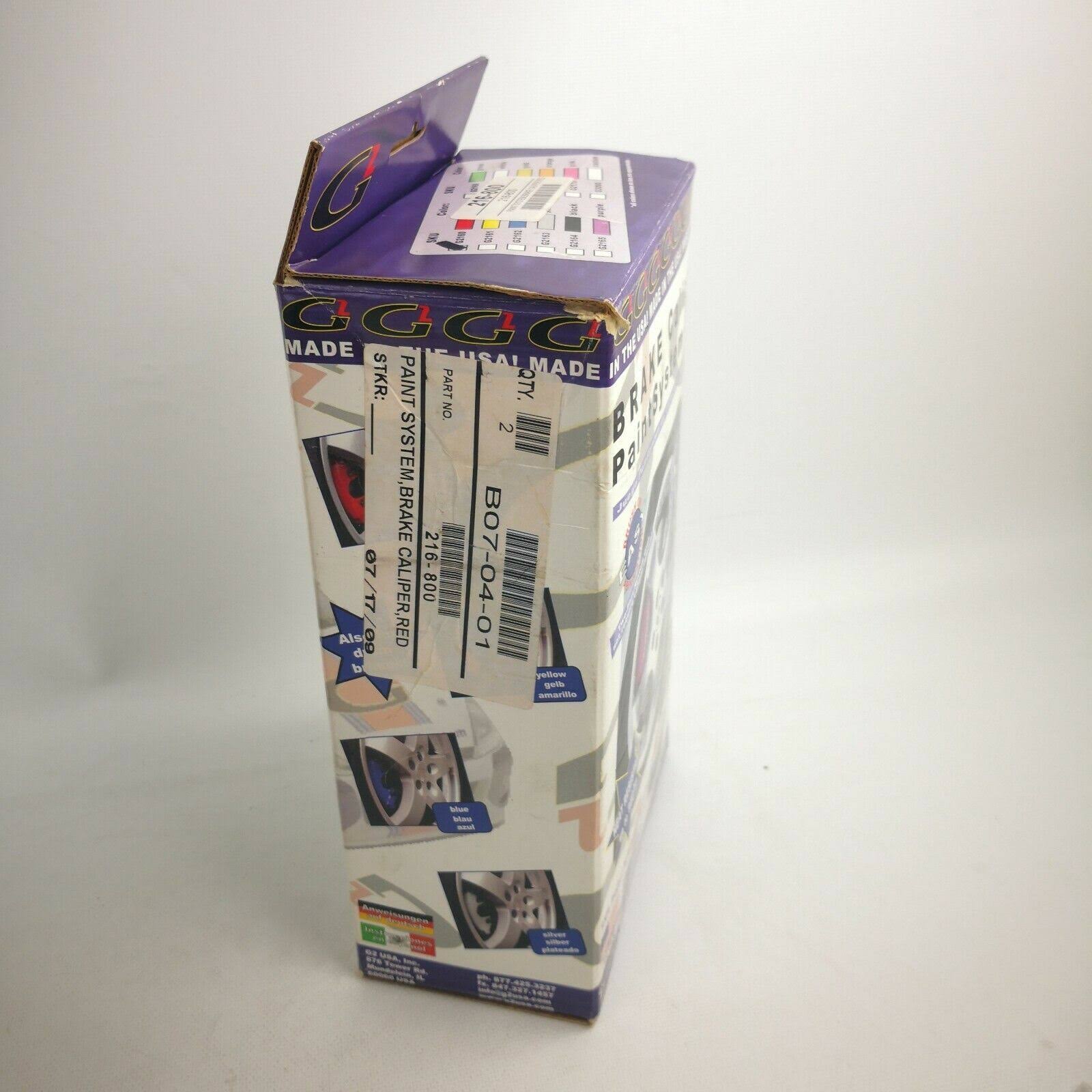 G2 High Temperature Brake Caliper Paint System Set Red G2160