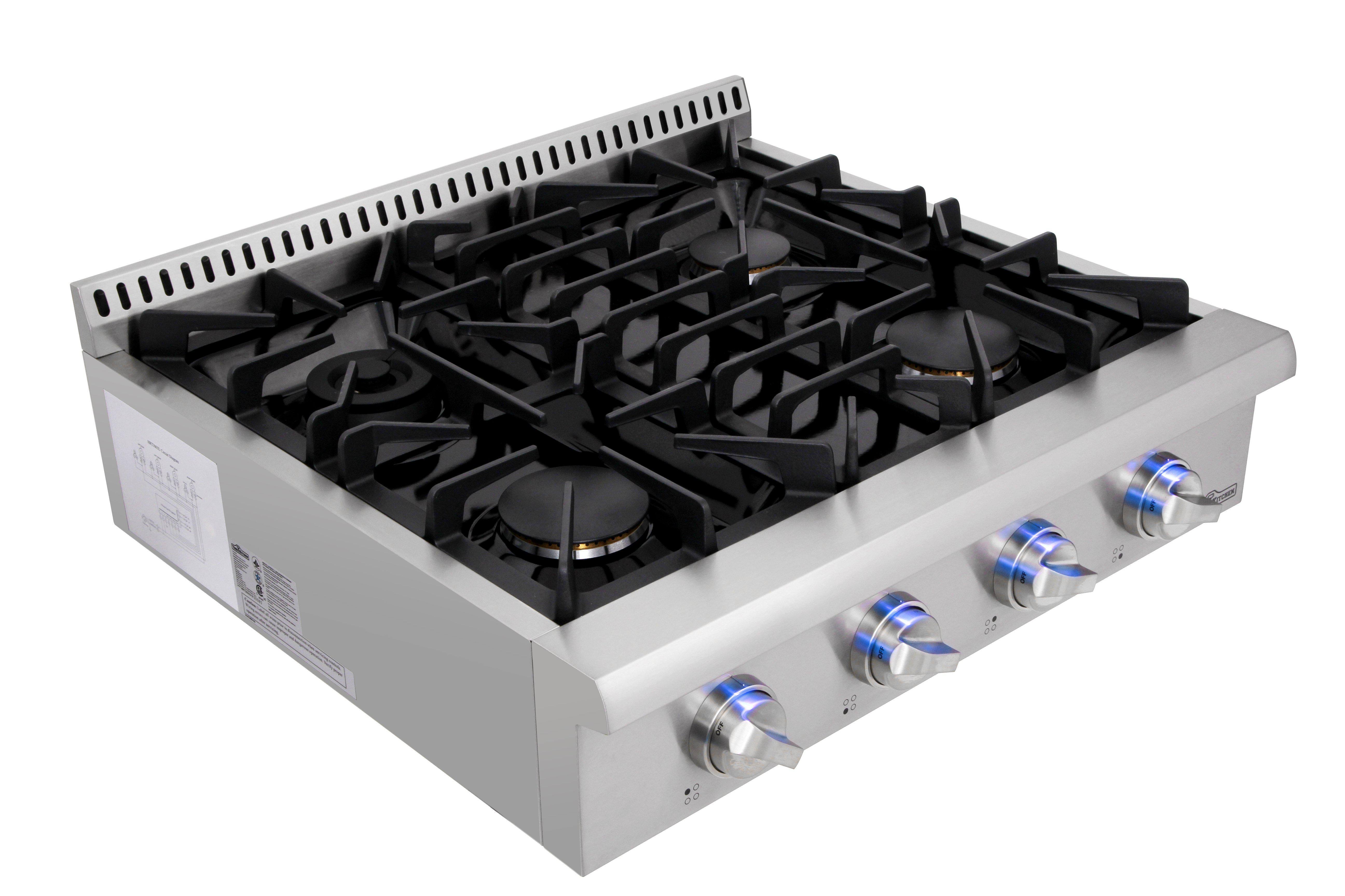 Thor Kitchen 30x22 GAS Rangetop Stainless Steel HRT3003U