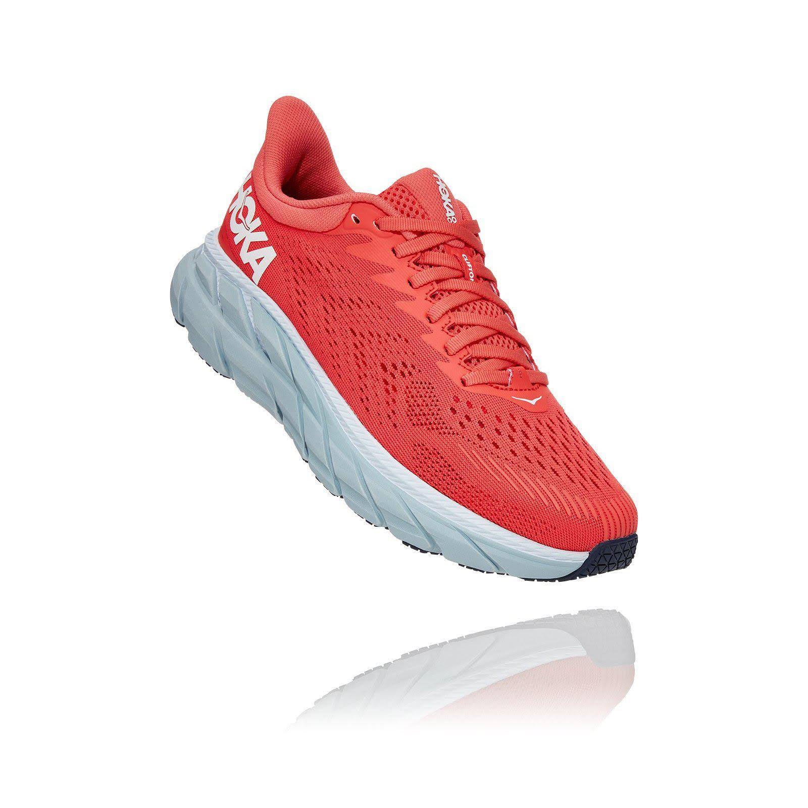 Hoka One One | Clifton 7 | Women's Hot Coral/White / 7.5