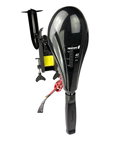 Newport Vessels X-Series 40lb Thrust Transom Mounted Saltwater Electric Trolling Motor w/ LED Battery Indicator (36x22 SHAFT)